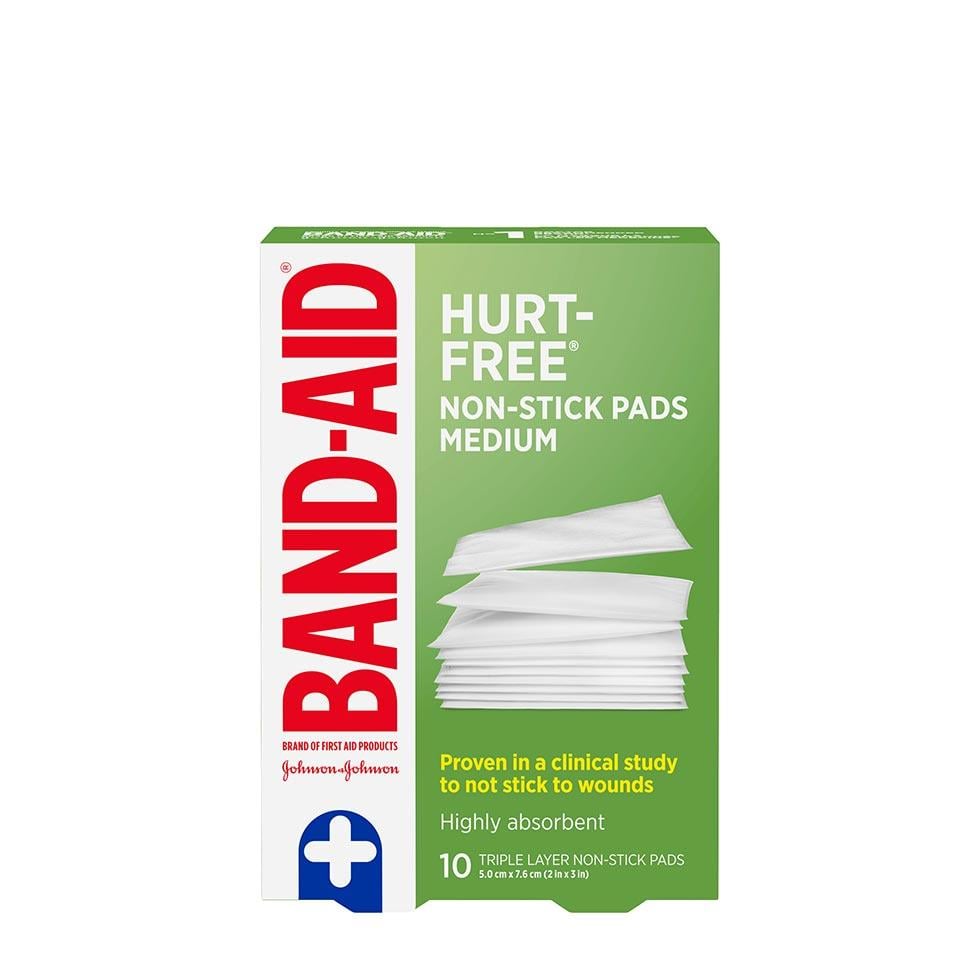 Hurt-Free® Non-Stick Pads | Band-Aid® | 10 Count