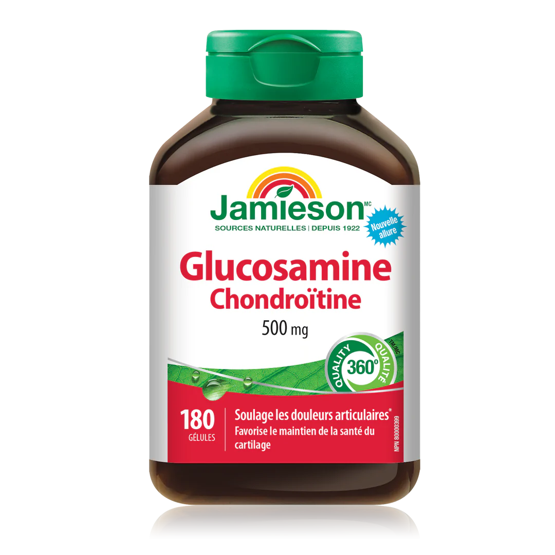Glucosamine Chondroitin 500 mg | Jamieson™ | 180 Softgels