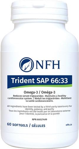 Trident SAP 66:33 by NFH® – High-Potency Omega-3 EPA 660 mg / DHA 330 mg | 60 or 120 Softgels