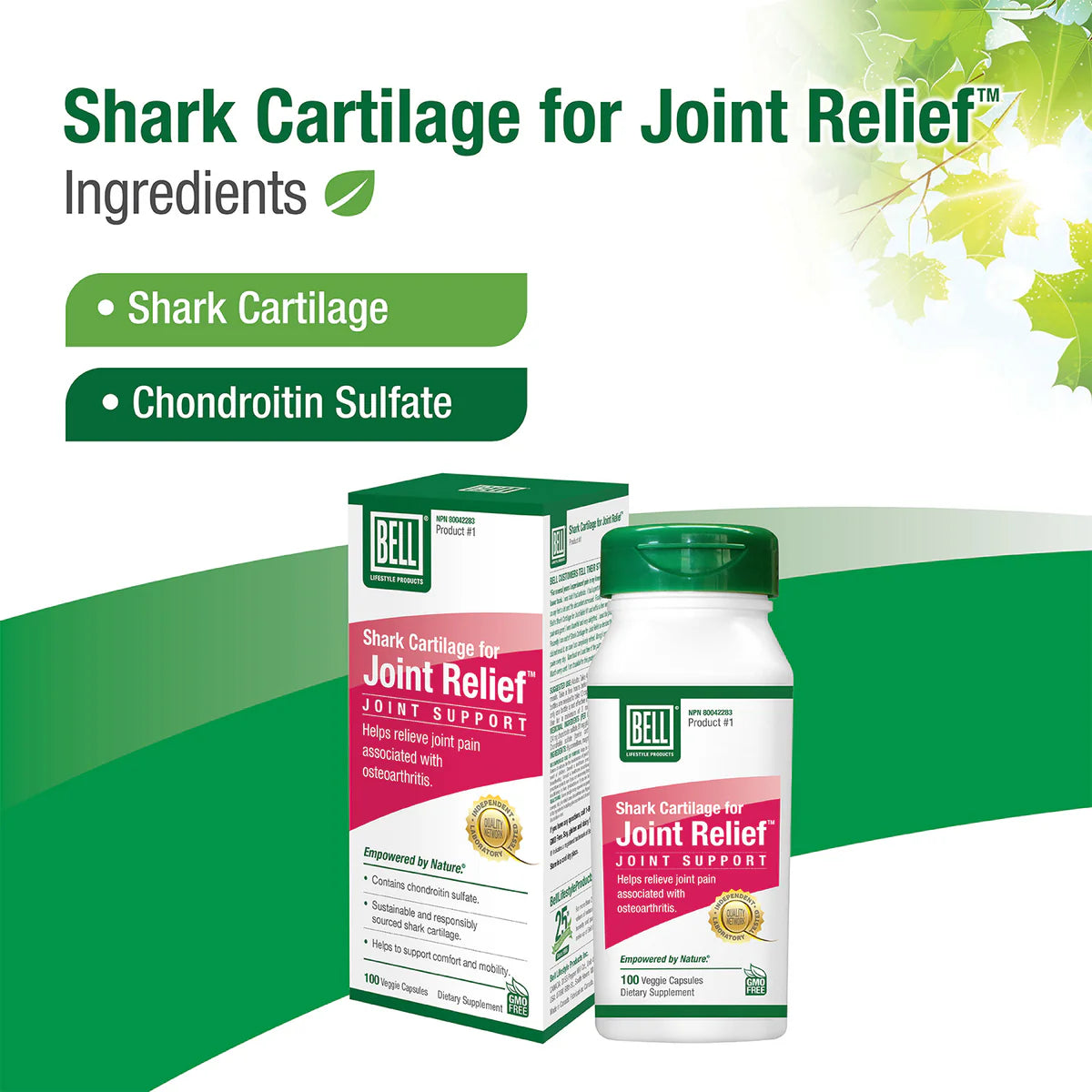 Shark Cartilage Joint Relief™ | Bell® | 100 or 200 Capsules