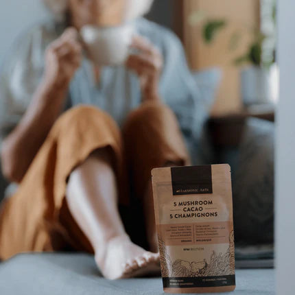 5 Mushroom Cacao Powder by Harmonic Arts® – Functional Mushroom & Cacao Wellness Blend | 125 g or 375 g