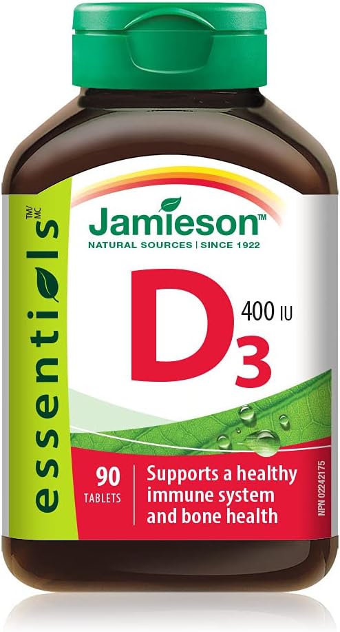 Vitamin D3 400 IU | Jamieson™ | 90 Tablets
