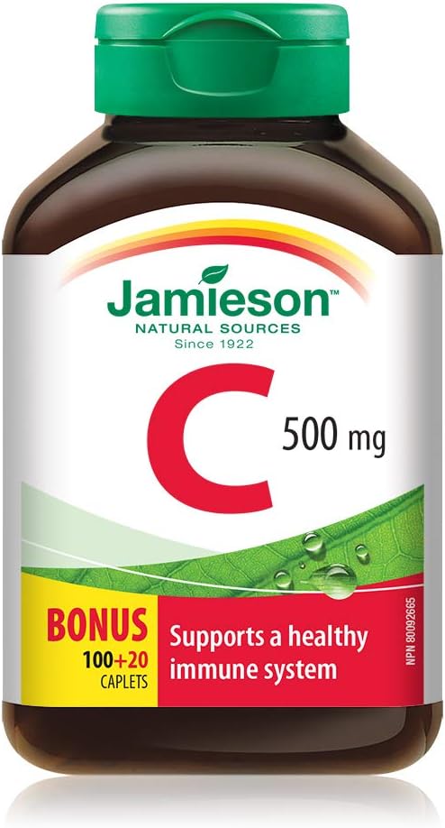 Vitamin C 500 mg | Jamieson™ | 100 Caplets