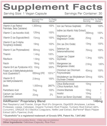 MOM | HAIRtamin® | 30 Vegan Capsules
