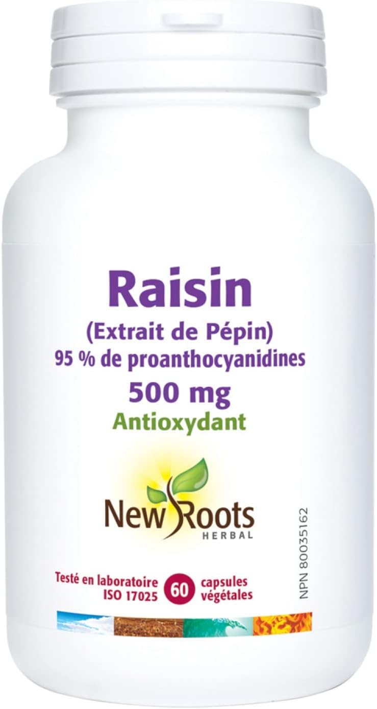 Grapeseed Extract 500 mg | New Roots HERBAL® | 60 Veg Capsules