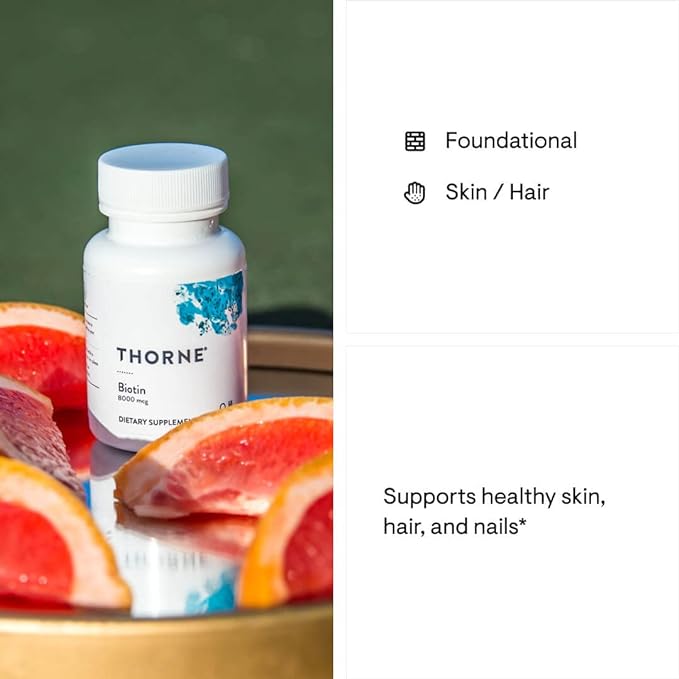 Biotin (8,000 mcg) | Thorne® | 60 Capsules