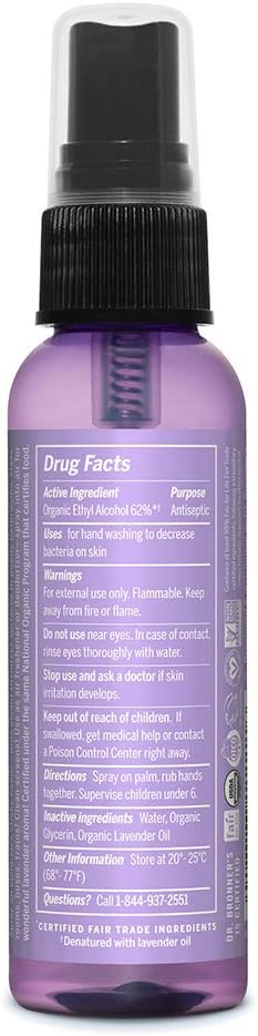 Organic Hand Sanitizer | Dr. Bronner's | 59 mL