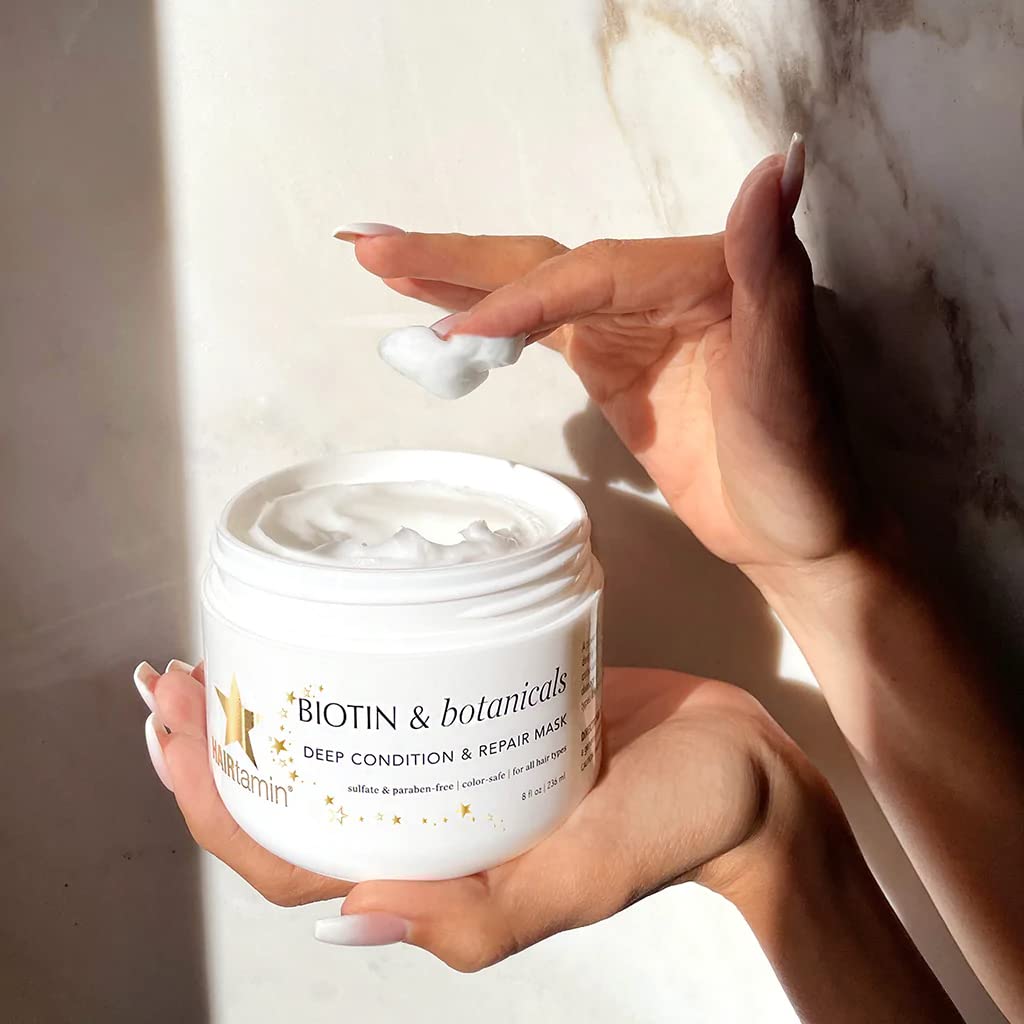 Biotin & Botanicals Hair Mask | HAIRtamin® | 8 Fl Oz (236 mL)