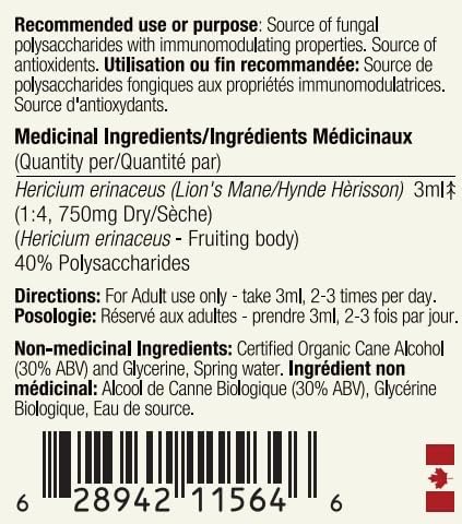 Lion's Mane Tincture | Canadian Pine Pollen® | 100ml