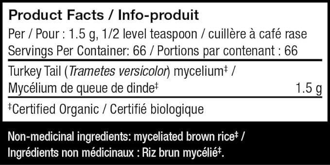 Turkey Tail Powder | Host Defense® Mushrooms™ | 100 gr