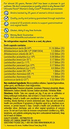 Ultimate Flora Women's Daily Care 25B | Renew Life® | 30 Vegetarian Capsules
