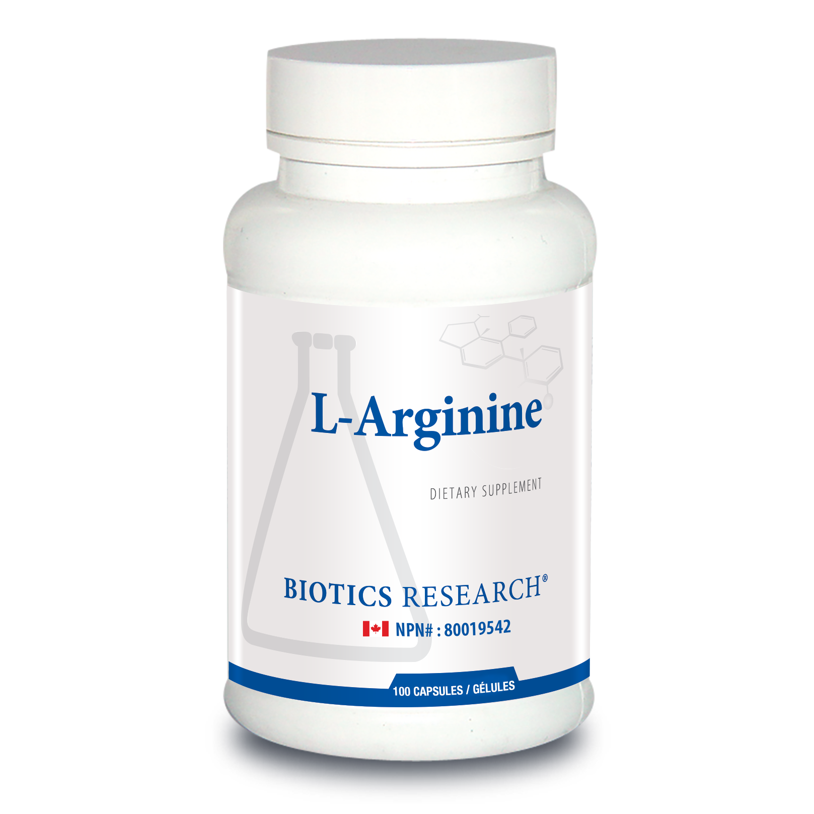 L-Arginine | Biotics Research® | 100 Capsules