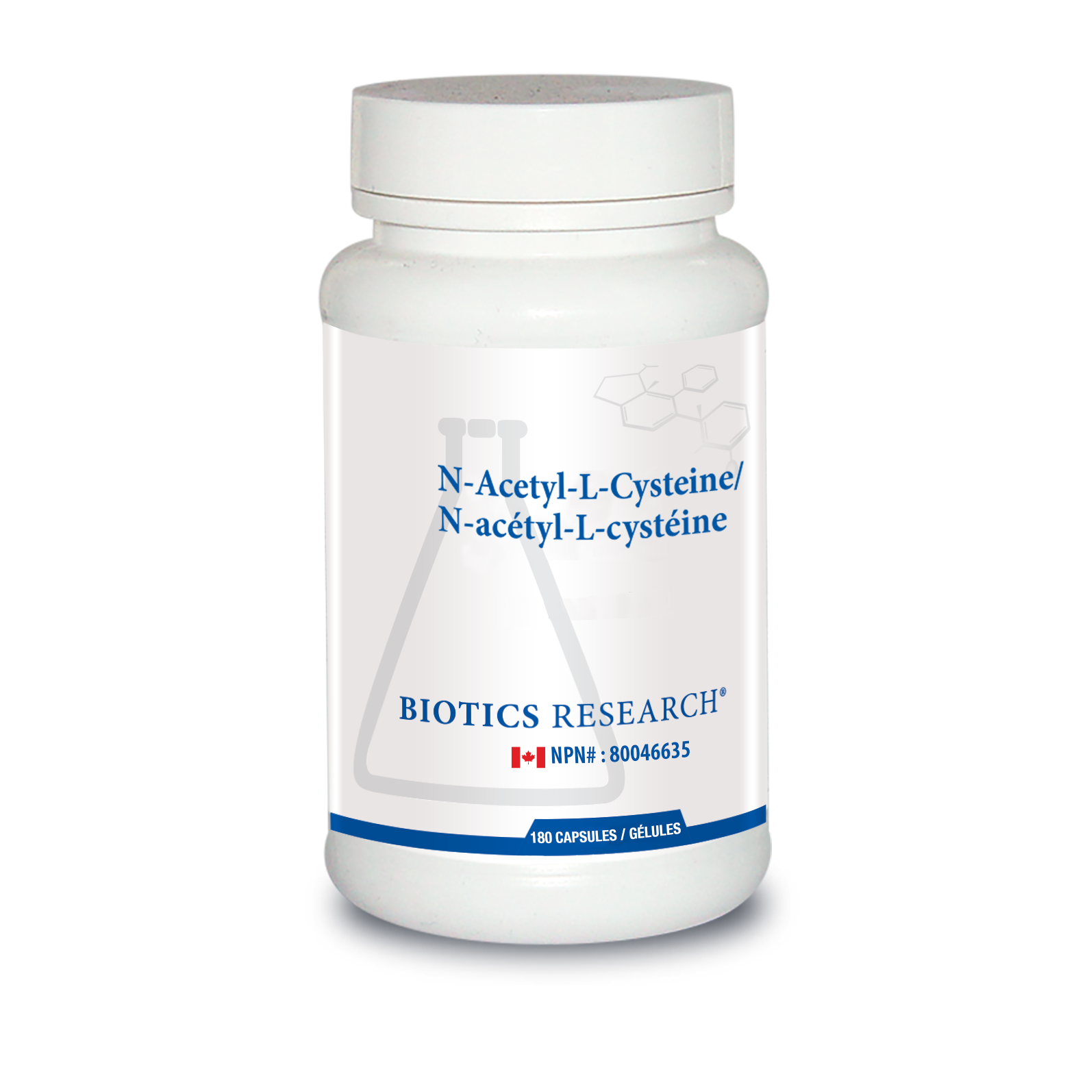 N-Acetyl-L-Cysteine | Biotics Research® | 180 Capsules