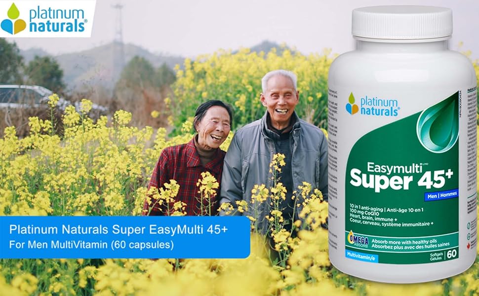 Super Easymulti 45+ for Men | Platinum Naturals® | 60 or 120 Softgels