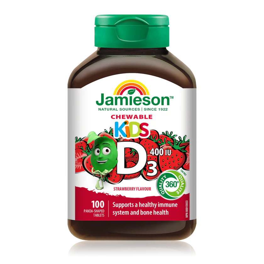 Vitamin D3 for Kids | Jamieson™ | 100 Tablets
