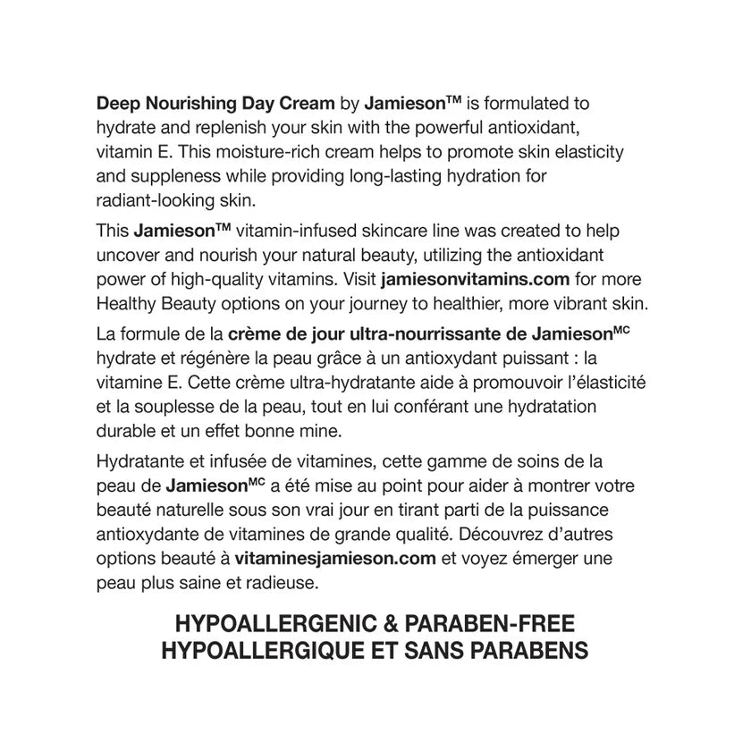 Vitamin E Deep Nourishing Day Cream | Jamieson™ | 120 mL
