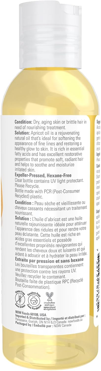 Apricot Kernel Oil | NOW® | 118 mL or 473 mL