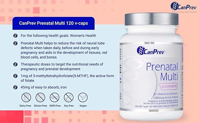Prenatal Multi | CanPrev | 120 Vegetarian Capsules