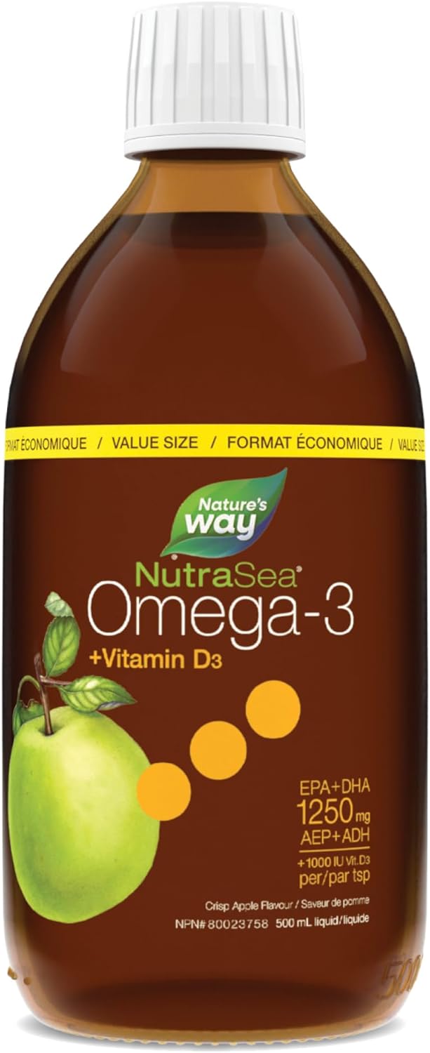 Omega-3 + Vitamin D3 | NutraSea® | 16.9 fl oz (500 mL)
