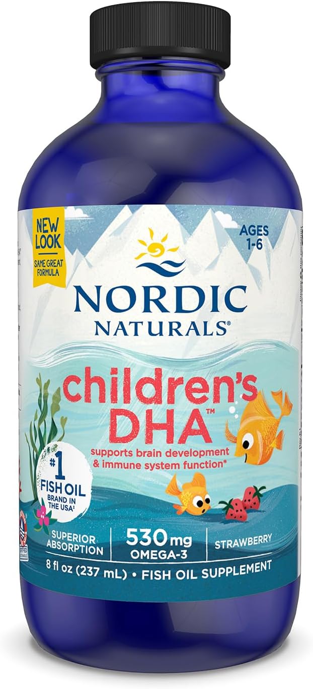 Children's DHA Liquid Strawberry | Nordic Naturals® | 119 mL (4 fl oz.) or 217 mL (4oz)