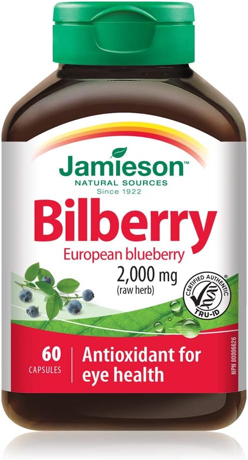 Bilberry 2000mg | Jamieson ® | 60 Capsules