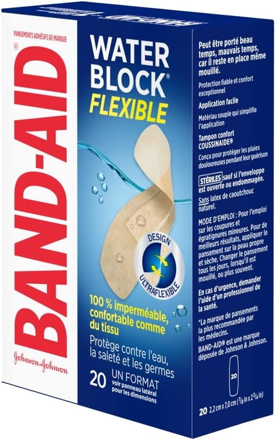 Water Block Flex™ Bandages | Band-Aid® | 20 Count
