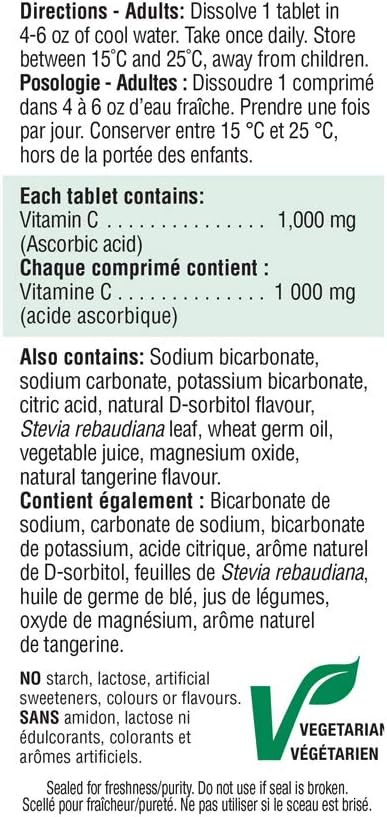 Vitamin C | Jamieson™ | 10 Effervescent Tablets