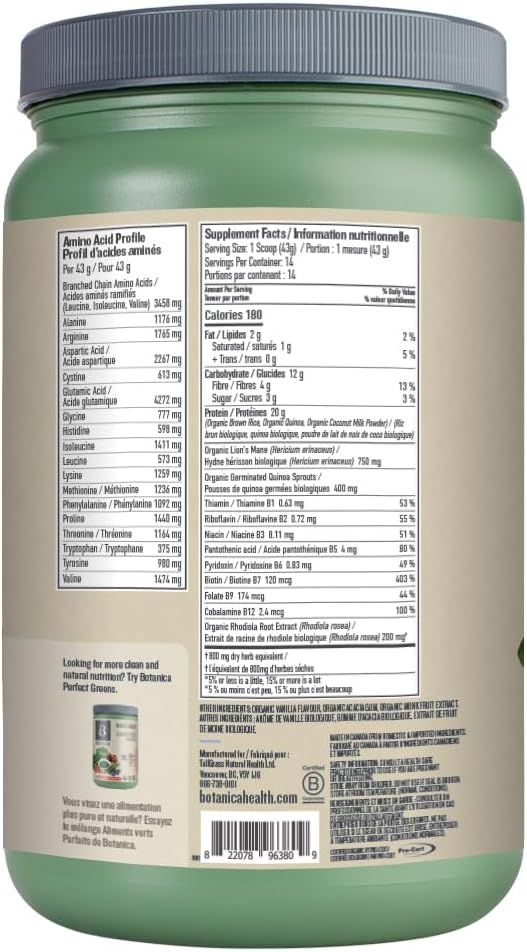 Perfect Protein Elevated - Brain Booster | Botanica | 606 g