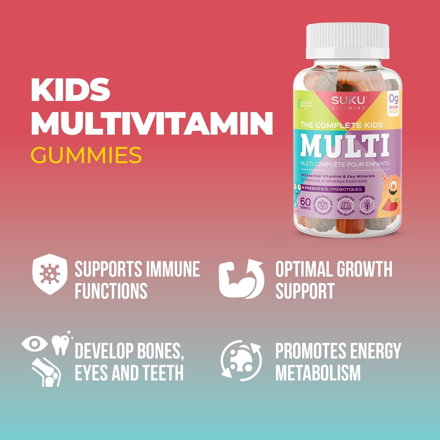 The Complete Kids Multi | Suku™ Vitamins | 60 Gummies