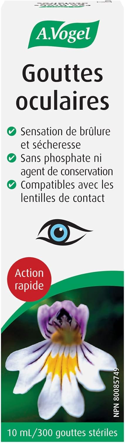 Eye Drops by A.Vogel® – Dry Eye Relief with Hyaluronic Acid & Eyebright | 10 mL