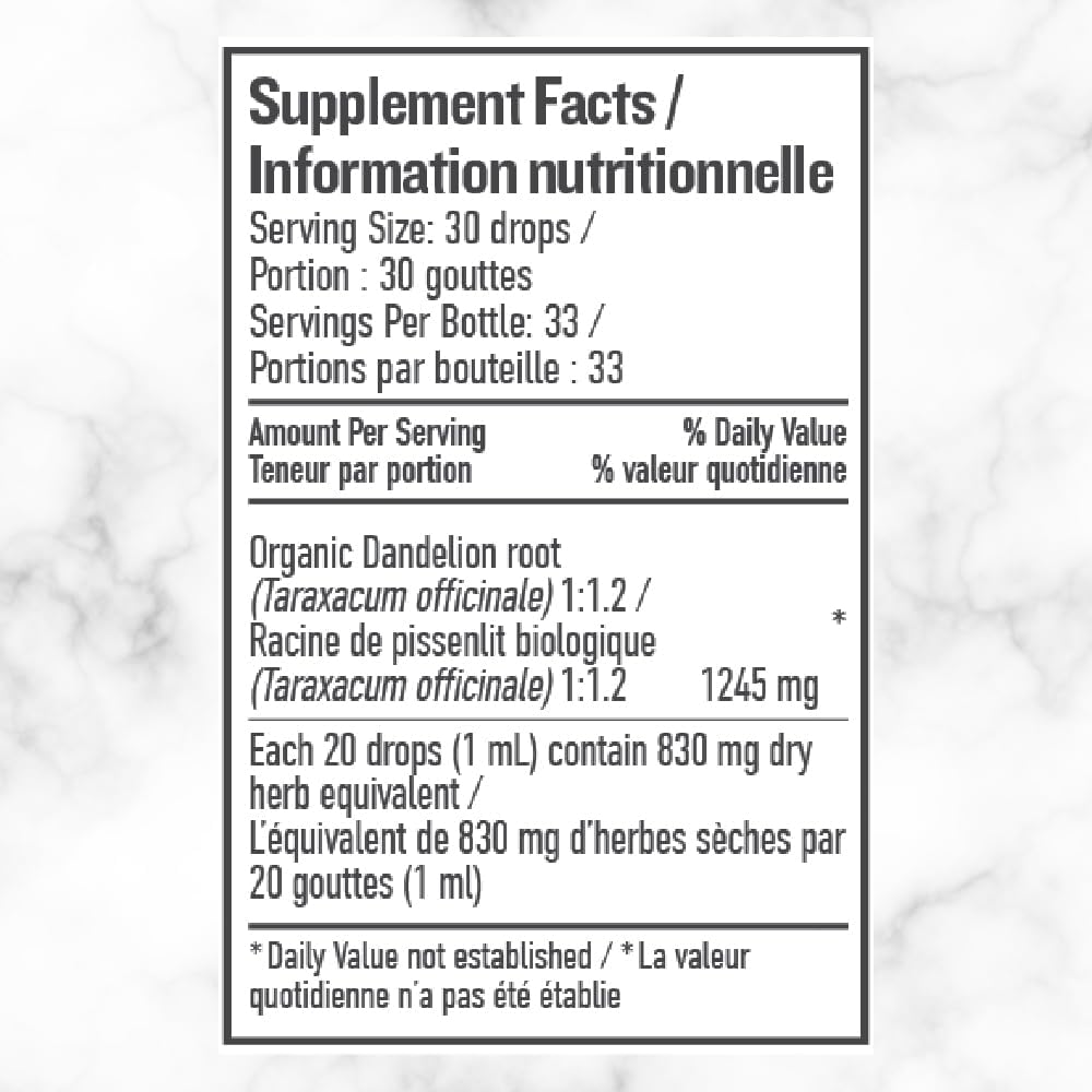 Dandelion Root Liquid Herb | Botanica | 50 mL
