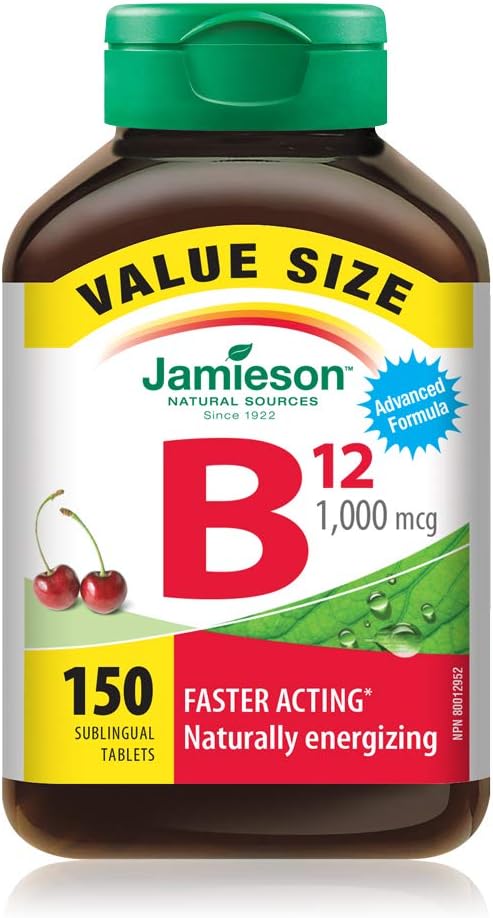 Vitamin B12 (Fast-Dissolving) | Jamieson™ | 100 or 150 Sublingual tablets