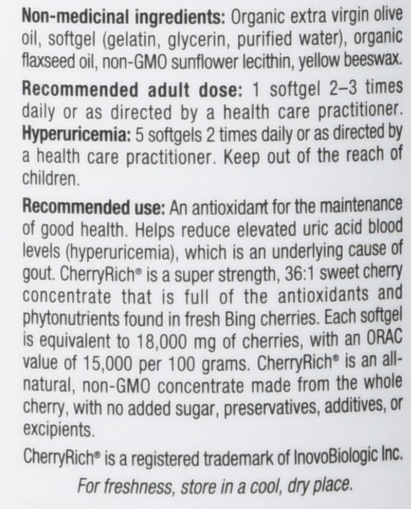 Cherry Concentrate | Natural Factors® | 90 or 180 Softgels