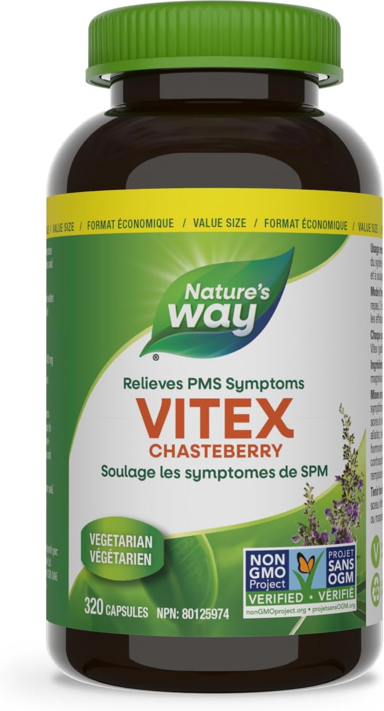 Vitex Chasteberry by Nature’s Way® – Hormone & PMS Support | 100 or 320 Capsules