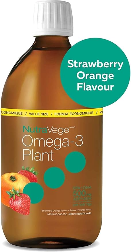 Plant-Based Omega-3 | NutraVege™ | 6.8 fl oz (200 ml) OR 16.9 fl oz (500 ml)