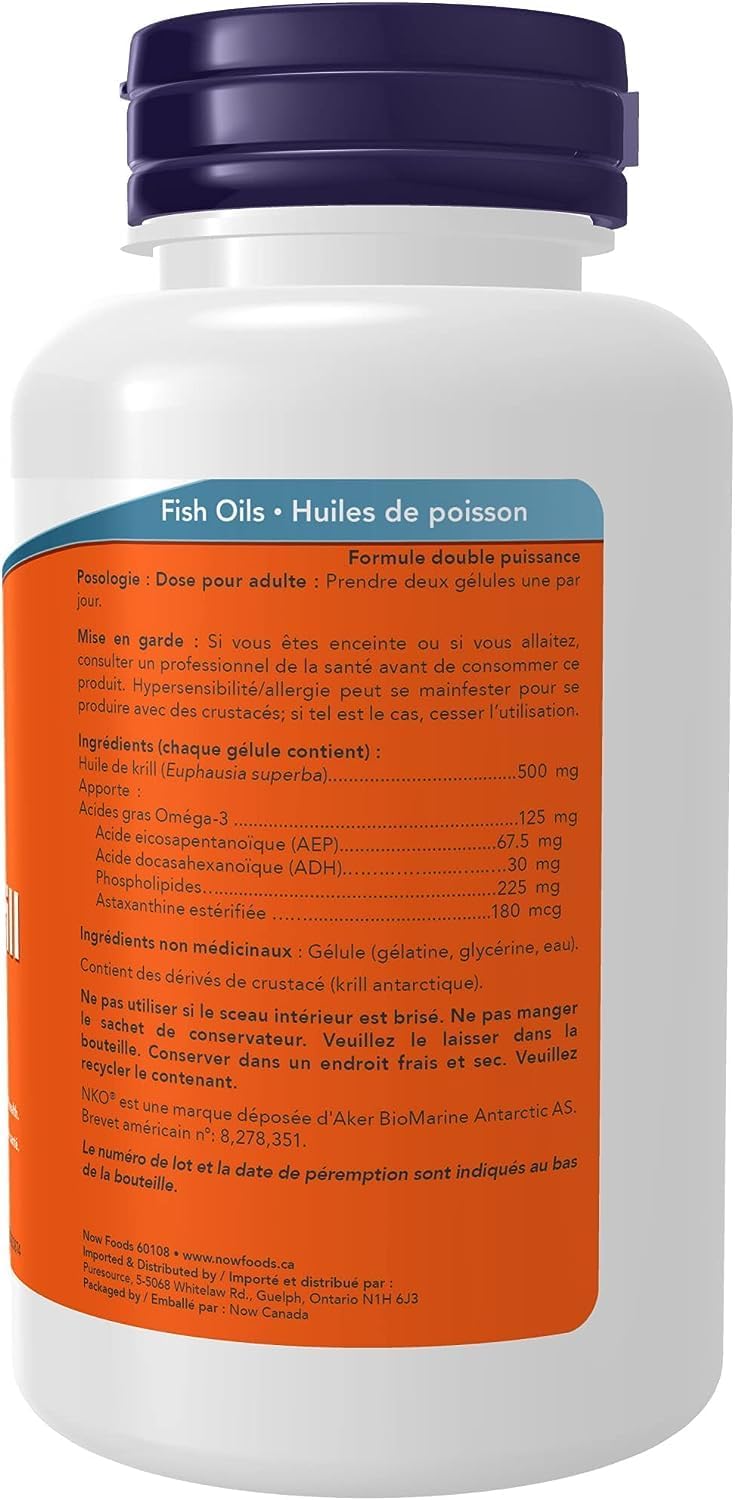Krill Oil 500 mg | NOW® | 60 or 120 Softgels