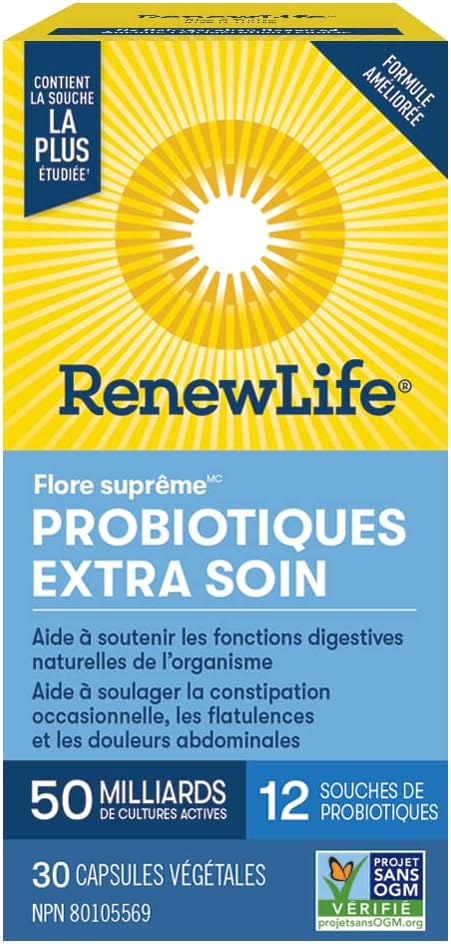 Ultimate Flora® Extra Care™ Probiotic 50B by Renew Life® – Digestive & Immune Support | 30 or 60 Vegetarian Capsules