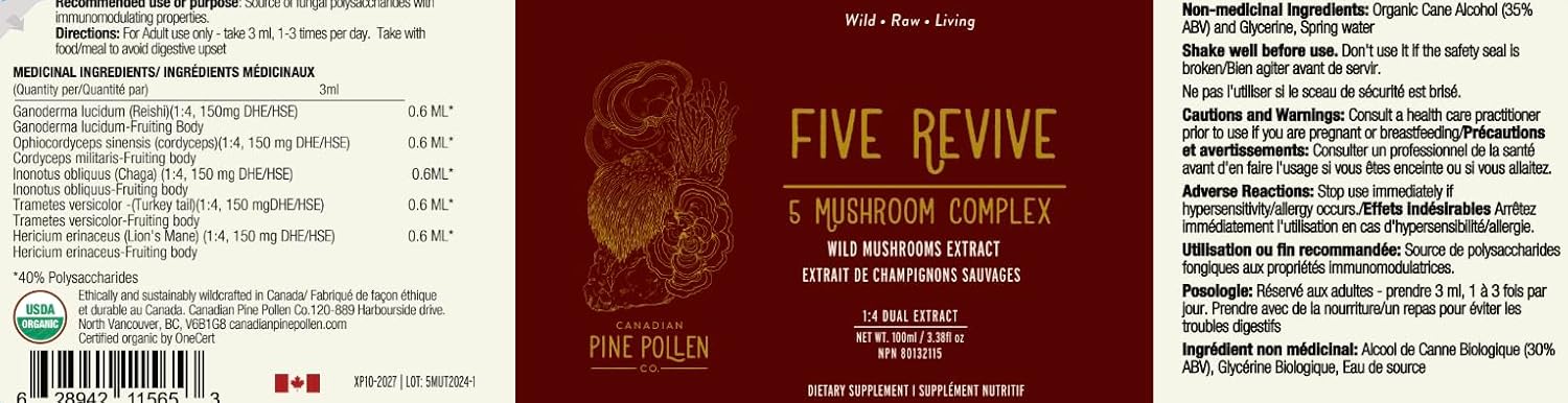Five Revive | Canadian Pine Pollen® | 100 mL