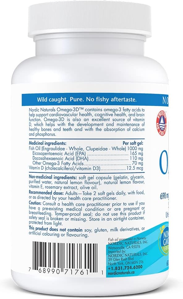 Omega-3D | Nordic Naturals® | 60 Softgels
