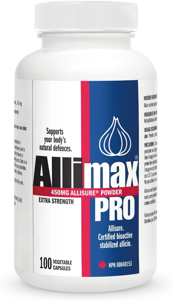 Allicin Capsules- 450mg | Allimax® Pro | 100 Vegan Capsules