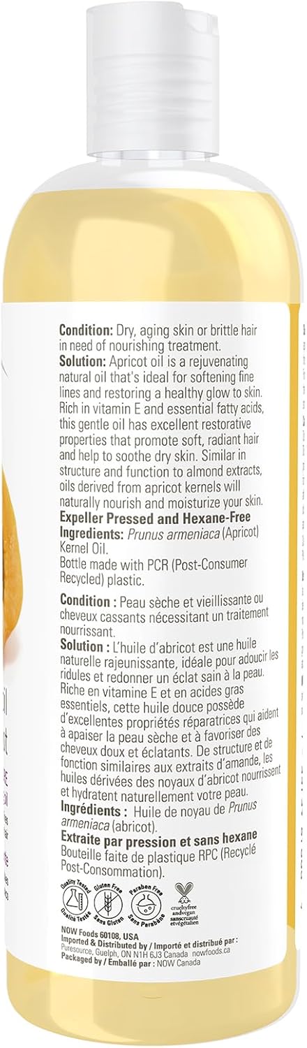 Apricot Kernel Oil | NOW® | 118 mL or 473 mL