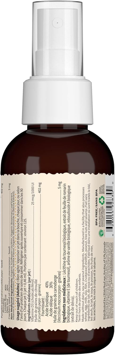 Organic Vegan D3 Spray 1,000 IU by Garden of Life® – Plant-Based Vitamin D3 Support | 50 mL