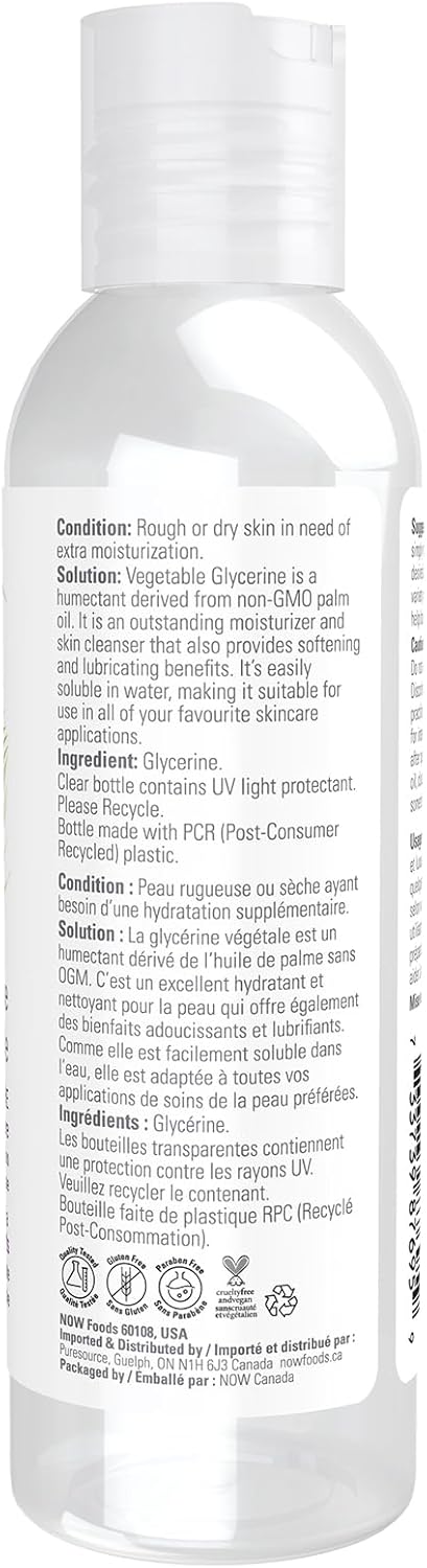 Vegetable Glycerine Pure | NOW® | 118 OR 473 mL
