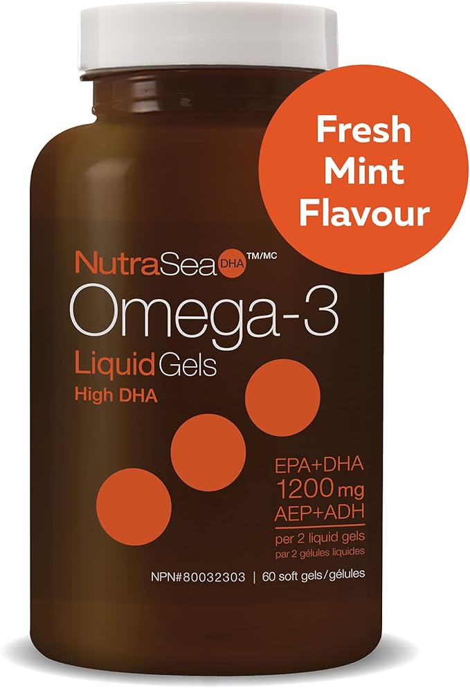 Omega-3 DHA Liquid Gels High DHA | NutraSea® DHA™ | 60 Softgels