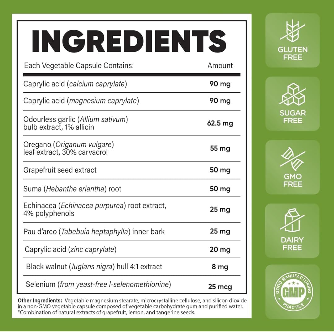Candida Stop | New Roots HERBAL® | 90 or 180 Capsules