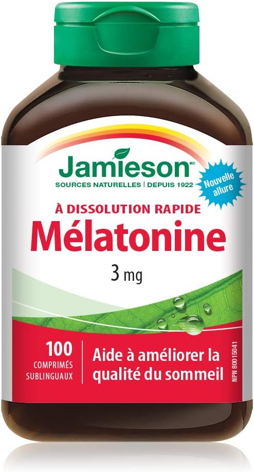 Melatonin 3 mg (Fast Dissolving) | Jamieson™ | 100 Tablets