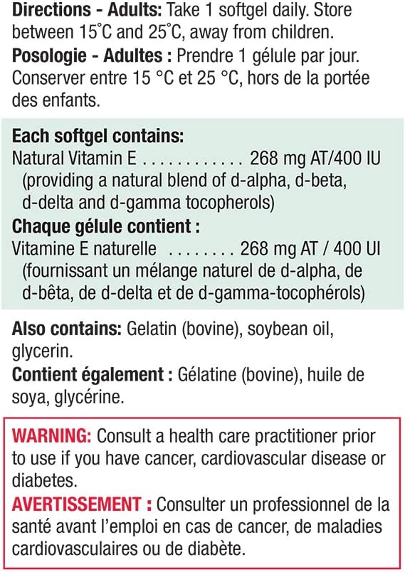 Vitamin E (Premium) | Jamieson™ | 120 Softgels