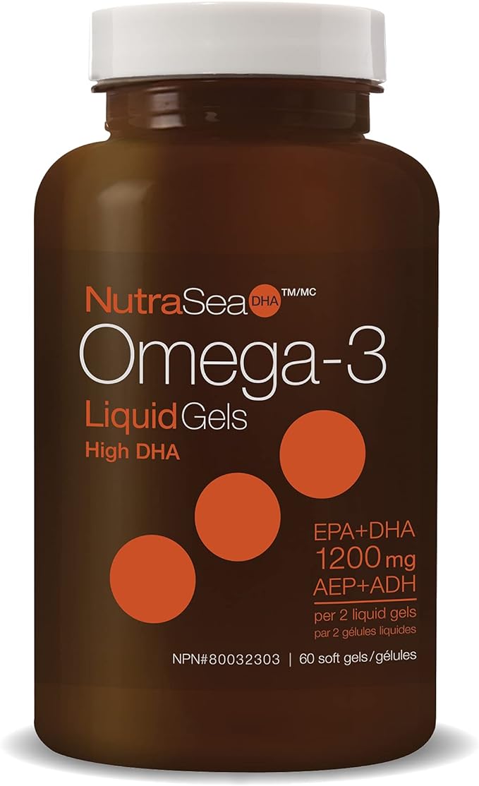 Omega-3 DHA Liquid Gels High DHA | NutraSea® DHA™ | 60 Softgels