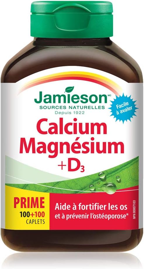 Calcium Magnesium & Vitamin D3 | Jamieson™ | 200 Caplets
