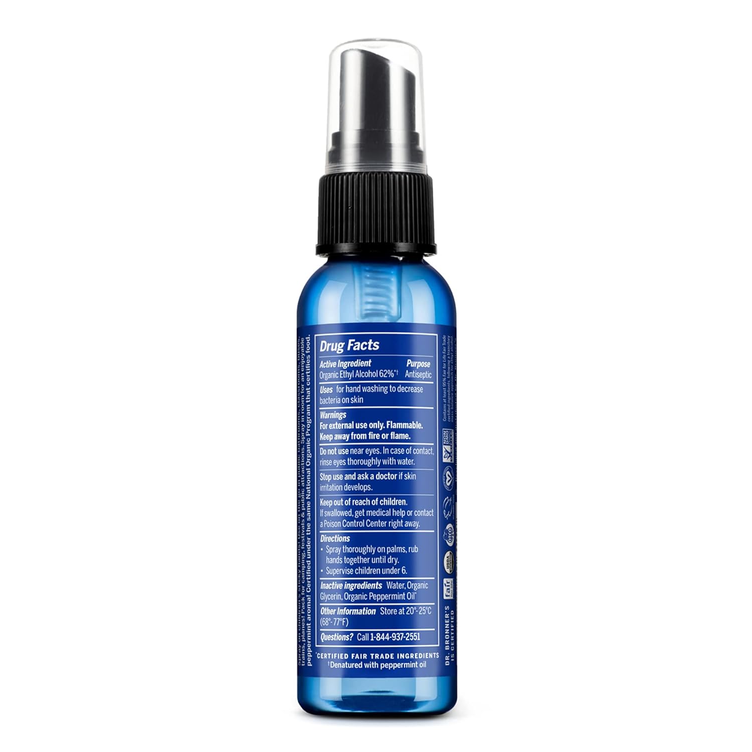 Organic Hand Sanitizer | Dr. Bronner's | 59 mL